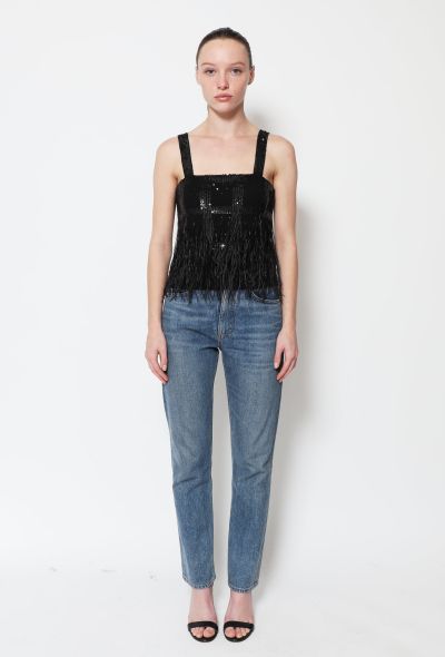                                         &#039;90s Sequin Ostrich Feather Top-2