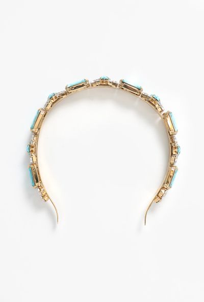 Dolce & Gabbana Aquamarine Crystal Headband - 2
