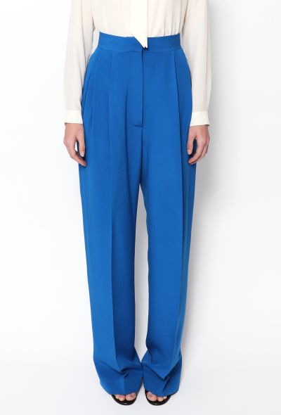                             Azure Silk Trousers - 2