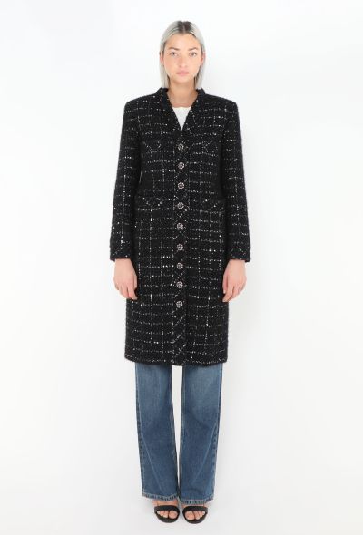Chanel F/W 2022 Iridescent Tweed Cashmere Coat - 1