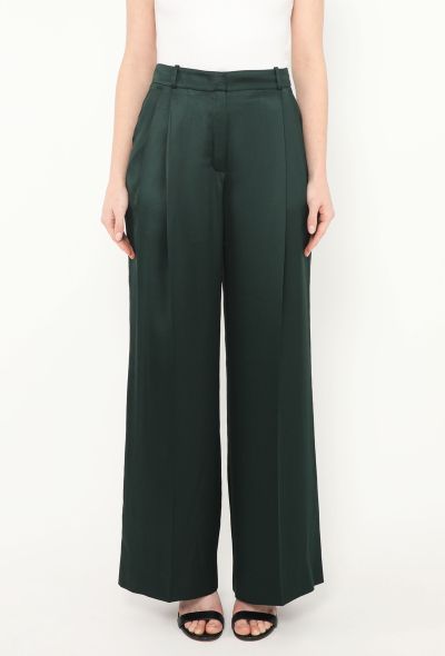 Loro Piana 2023 Pleated Silk Trousers - 2