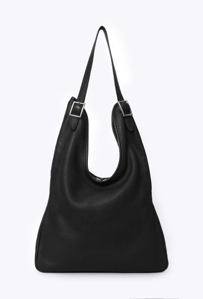 Hermès Black Chèvre Mysore Massai PM - 1