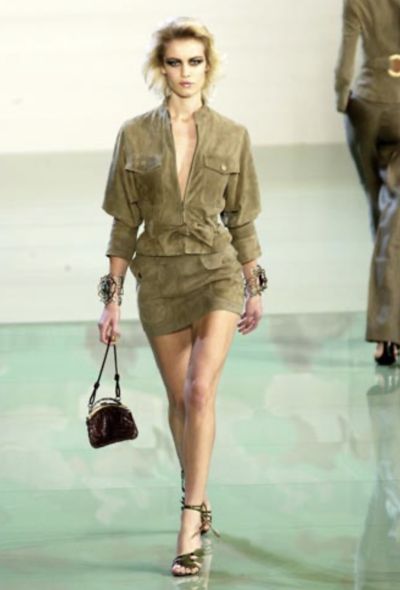 Valentino Suede Scarab Kiss-Lock Fringe Bag, S/S 2003 - 2