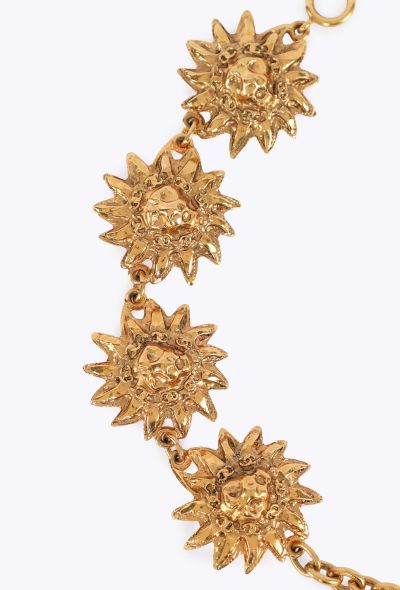 Chanel Vintage Lion Sun Link Bracelet, 1980s - 2