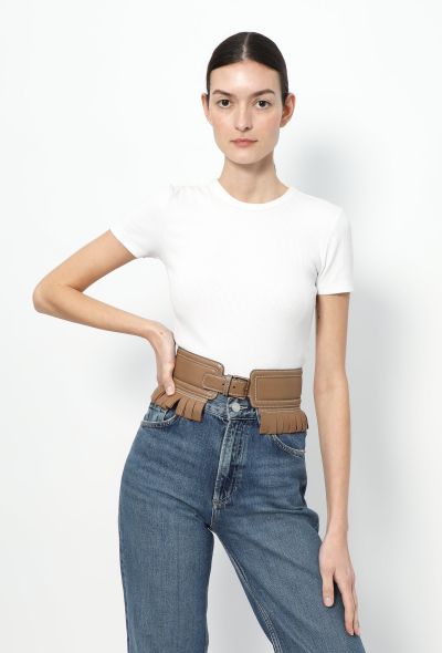 Alaïa S/S 1987 Fringed Corset Belt - 1 Alaïa S/S 1987 Fringed Corset Belt - 1