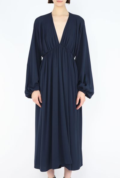 The Row 2020 Sasha Plunging Silk Dress - 2