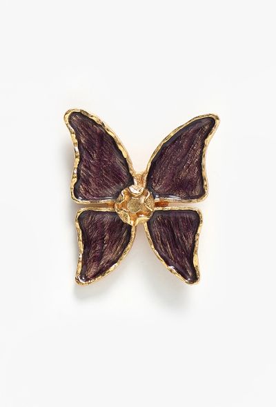 Saint Laurent S/S 1993 Goossens' Butterfly Brooch - 1