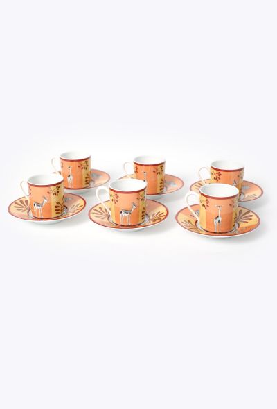 Hermès Vintage 6-piece Porcelain Espresso Set - 1