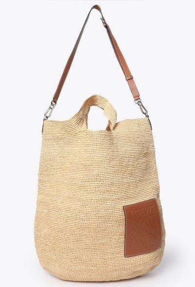 Loewe Paula's Ibiza Slit Raffia Tote Bag - 2 Loewe Paula's Ibiza Slit Raffia Tote Bag - 2