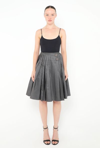 Prada S/S 2001 Pleated Taffeta Skirt - 1 Prada S/S 2001 Pleated Taffeta Skirt - 1