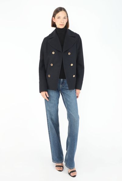 Prada Double-Breasted Notched Peacoat - 2