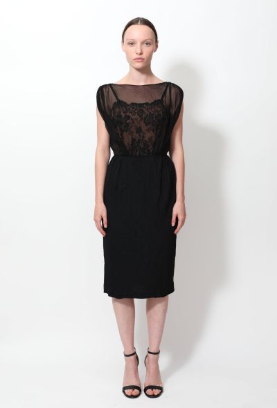                             Lace Chiffon Dress - 1