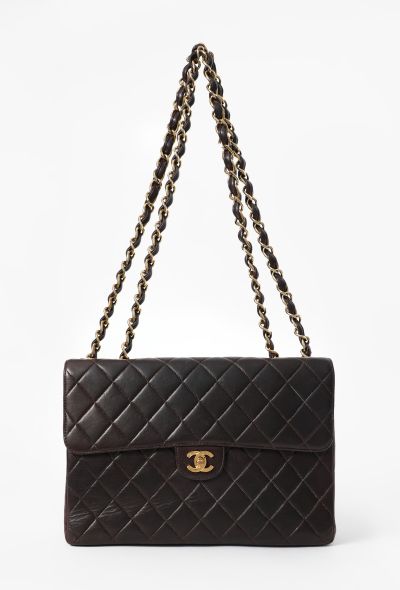 Chanel Chocolate Brown Jumbo Timeless Flap Bag - 1