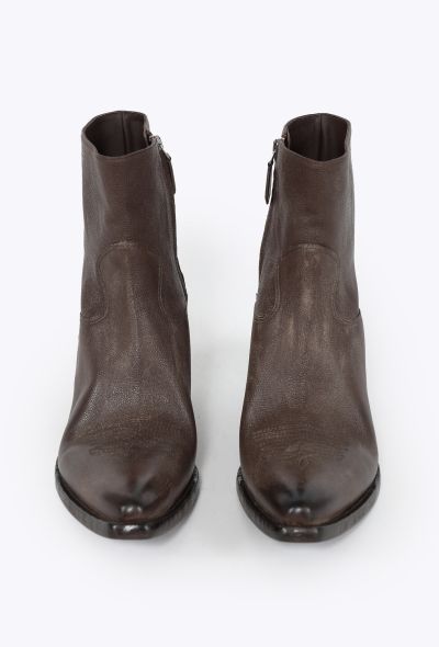 Prada 2025 Antique Calf Leather Western Boots - 2