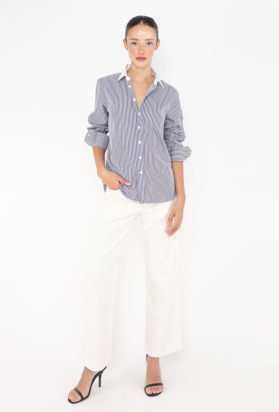 Saint Laurent Classic Bicolor Striped Shirt - 2 Saint Laurent Classic Bicolor Striped Shirt - 2