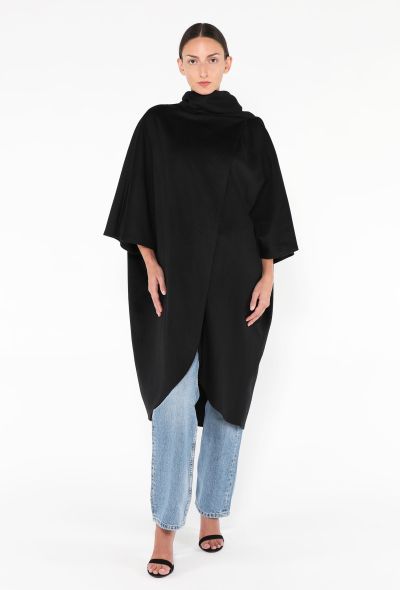 Gemini '70s Draped Shawl Coat - 1