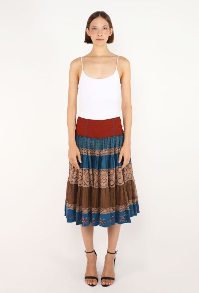 Jean Paul Gaultier Tiered Peasant Skirt, Early 2000s - 1