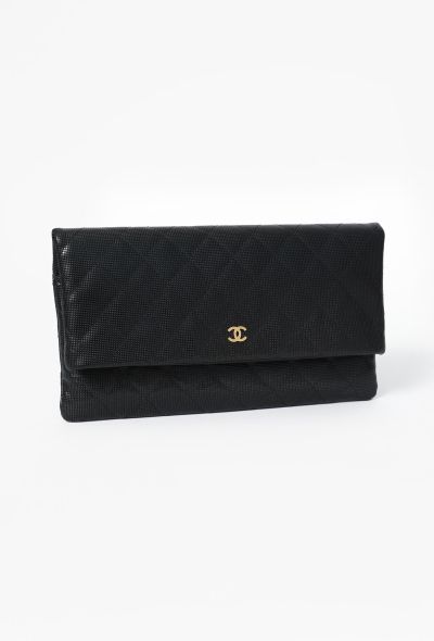 Chanel Quilted Pixel-Effect Foldover Clutch - 2