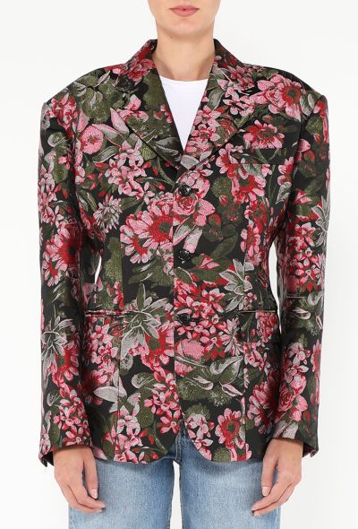Comme des Garçons S/S 2023 Tailored Floral Blazer - 1 Comme des Garçons S/S 2023 Tailored Floral Blazer - 1