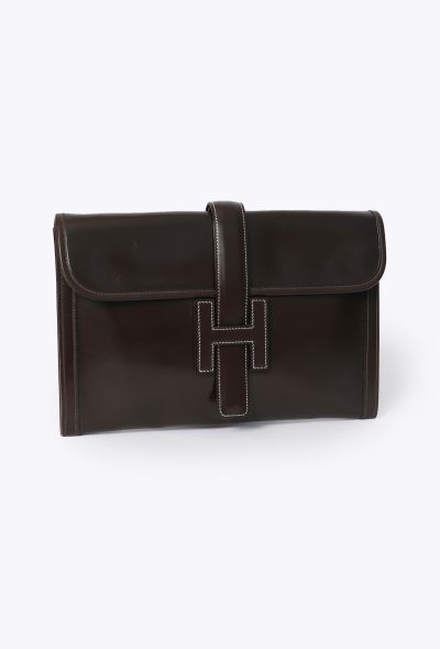 Hermès Vintage '70s Chocolat Box Jige Clutch - 2