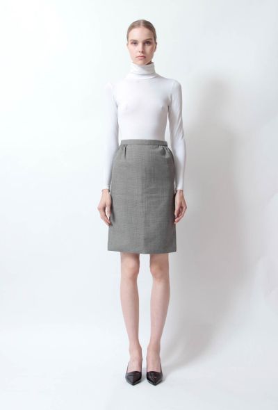                                         Houndstooth Pencil Skirt-1