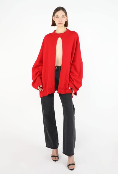 Loewe Oversized Open-Slit Sweater - 1