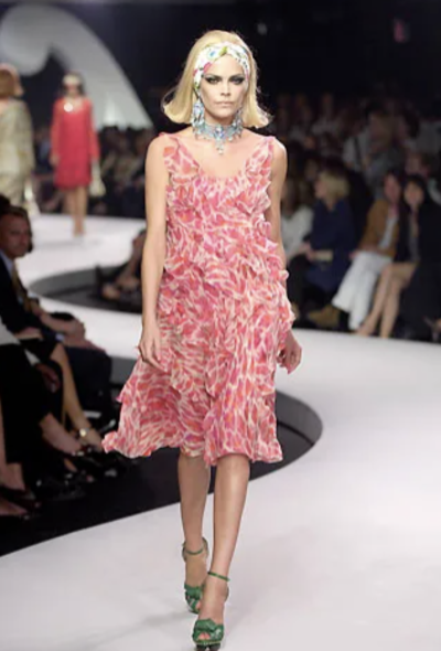 Christian Dior Resort 2008 Ruffled Chiffon Dress - 2