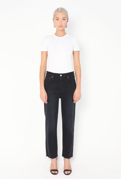 Re/Done '70s Stove Pipe' Jeans Black - 1 Re/Done '70s Stove Pipe' Jeans Black - 1