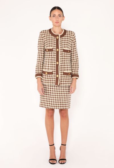 Chanel RARE F/W 1986 Houndstooth Clover Ensemble - 2