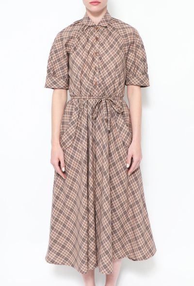                                         Checkered Wool Day Dress-2