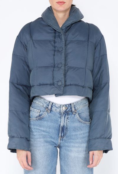 Romeo Gigli Early '90s Shawl Collar Puffer Jacket - 2