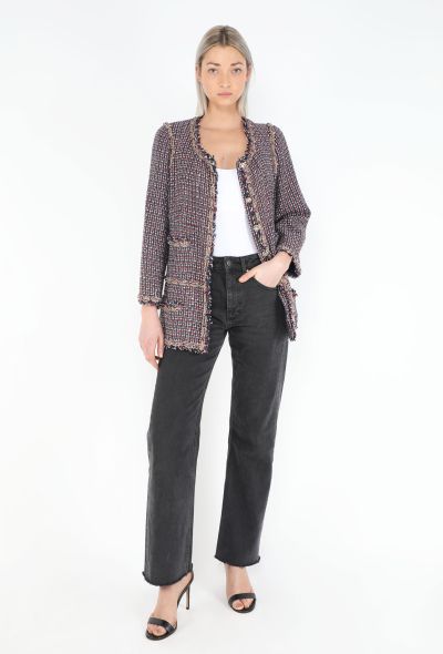 Chanel 2008 Chainlink Trim Tweed Jacket - 2