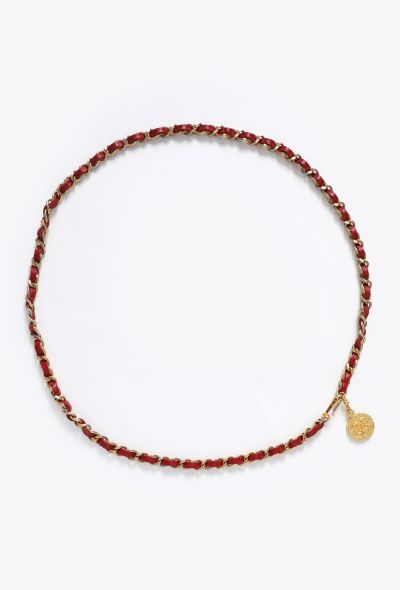 Chanel S/S 1982 Leather Chainlink Belt - 2