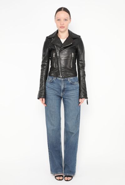 Balenciaga Lambskin Leather Biker Jacket - 1