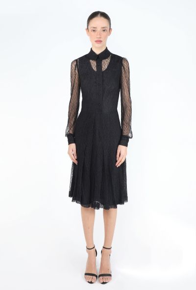 Saint Laurent 2010 Edition 24 Lace Pleated Dress - 1