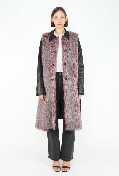 Issey Miyake Early 2000s Ombré Plume Coat - 1