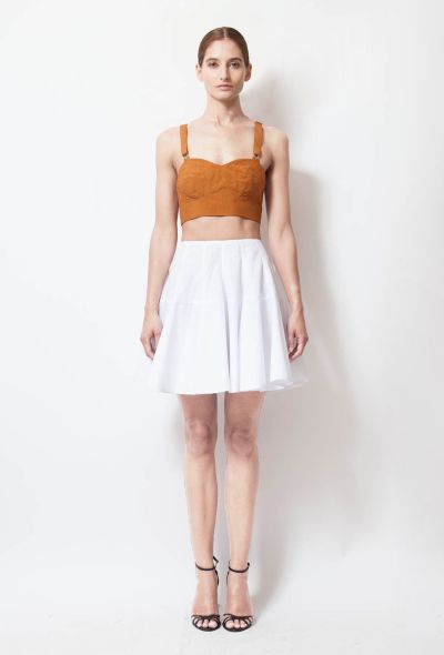                                         Flared Cotton Mini Skirt-1