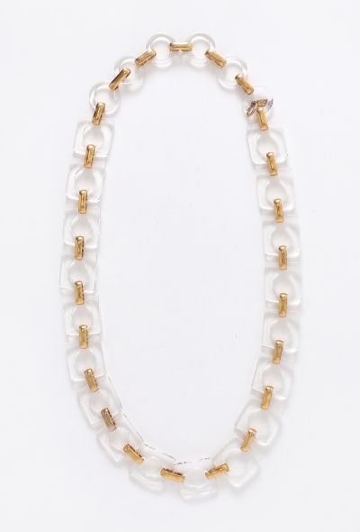 Saint Laurent Couture '70s Lucite Chainlink Belt - 1 Saint Laurent Couture '70s Lucite Chainlink Belt - 1