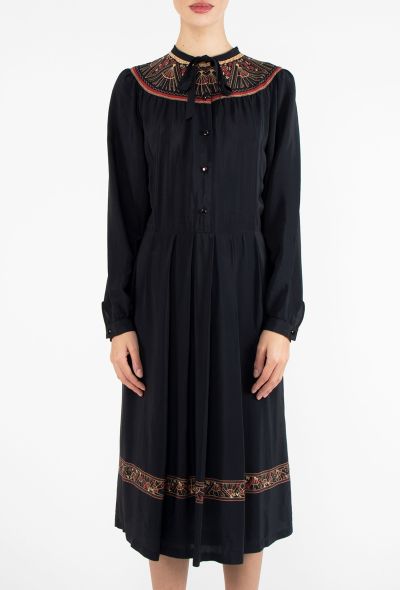 '70s Floral Printed Tunic Dress - 2