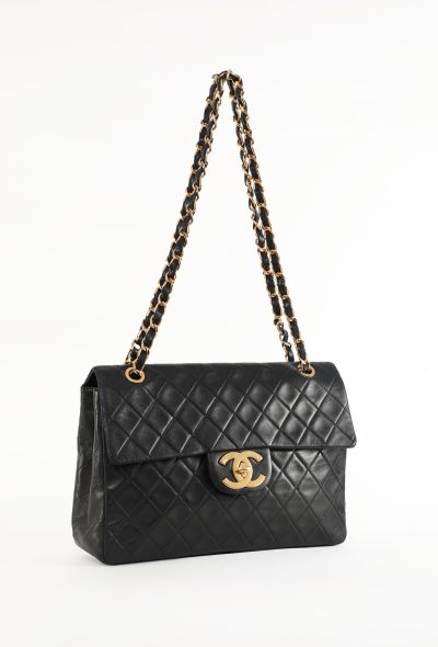 Chanel Vintage Black Jumbo Timeless Bag - 2
