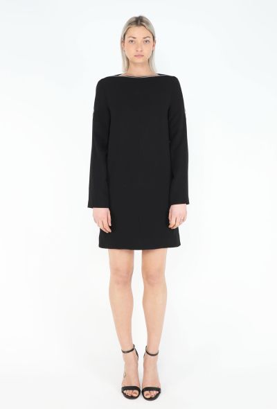 Céline Zipped Boat-Neck Dress - 1