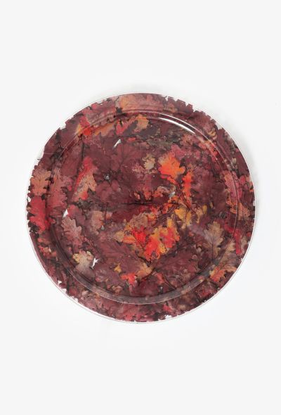                             Vintage Casted Leaves Platter - 1