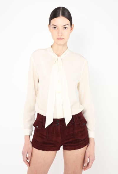 Saint Laurent S/S 2019 Corduroy Pocket Shorts - 1