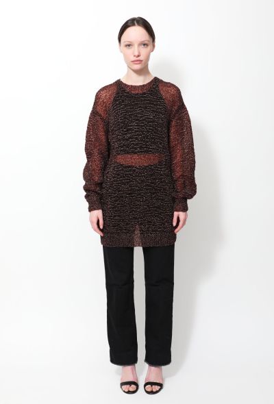 Comme des Garçons 90s Metallic Woven Sweater - 1