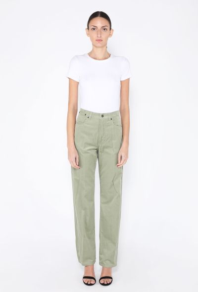 Dries Van Noten 2023 Velvet Straight Leg Trousers - 1