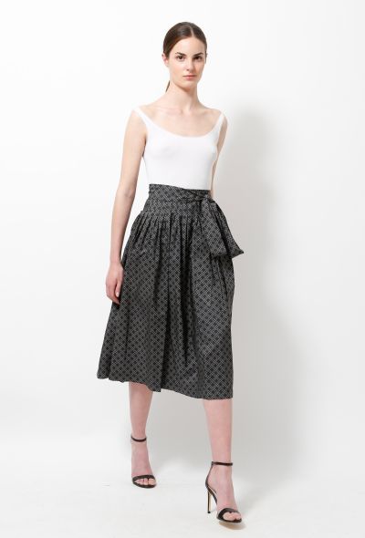                                         '70s Pleated Belted Skirt -2