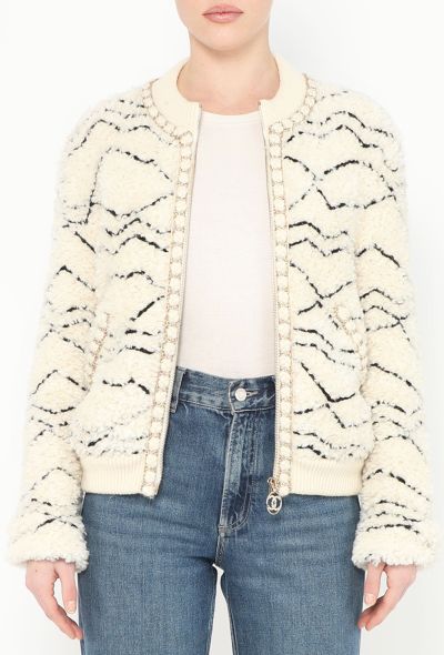Chanel 2019 Chainlink Shearling Teddy Jacket - 2 Chanel 2019 Chainlink Shearling Teddy Jacket - 2
