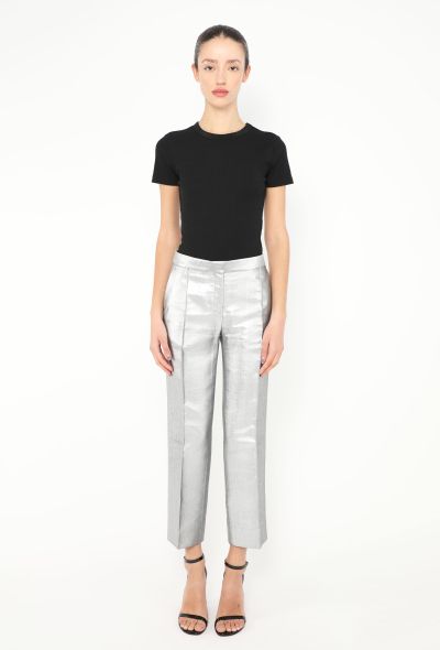 Céline Pre-Fall 2011 Metallic Trousers - 1 Céline Pre-Fall 2011 Metallic Trousers - 1