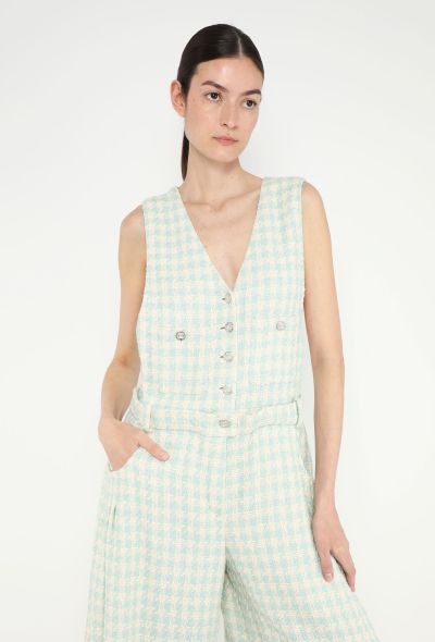 Chanel S/S 2023 Wide-Leg Tweed Jumpsuit - 1