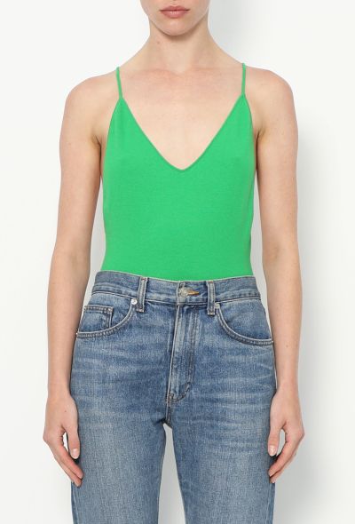 Bottega Veneta 2021 Cashmere Open-Back Bodysuit - 1 Bottega Veneta 2021 Cashmere Open-Back Bodysuit - 1